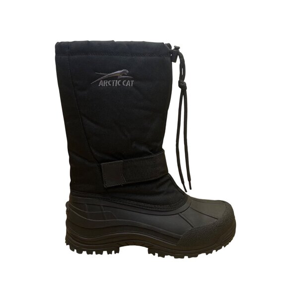 Arctic Cat Men’s Black Adhesive Adjust Strap Insulated Snow Winter Boots Sz 10 main image 6